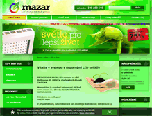 Tablet Screenshot of mazar.cz